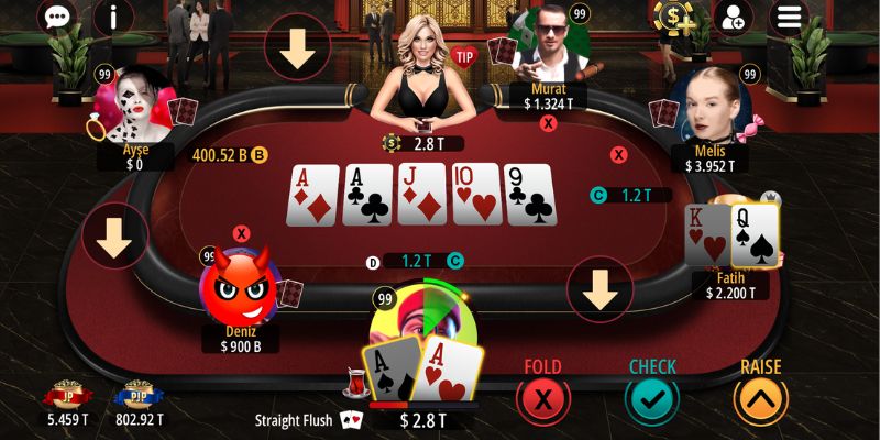 Các tổ hợp bài trong cách chơi Poker hợp lệ