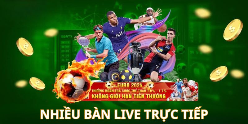 Sảnh cược sở hữu nhiều bàn live hấp dẫn